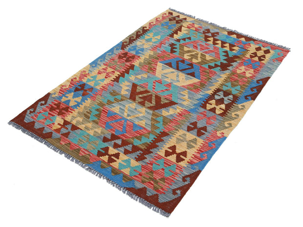 Kilim 3’ 2″ x 4’ 10” - No. AV24442 - ALRUG Rug Store