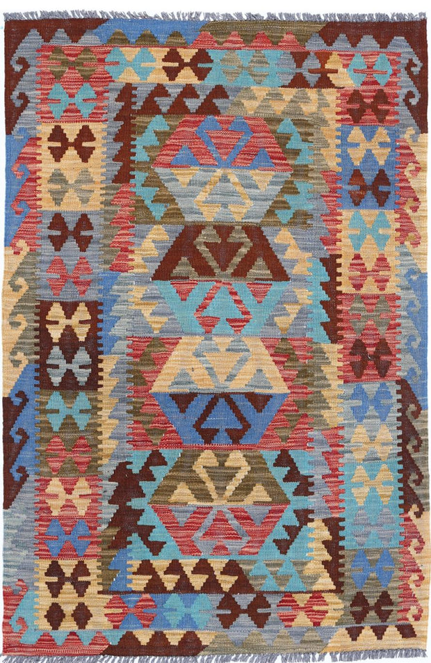 Kilim 3’ 2″ x 4’ 10” - No. AV24442 - ALRUG Rug Store