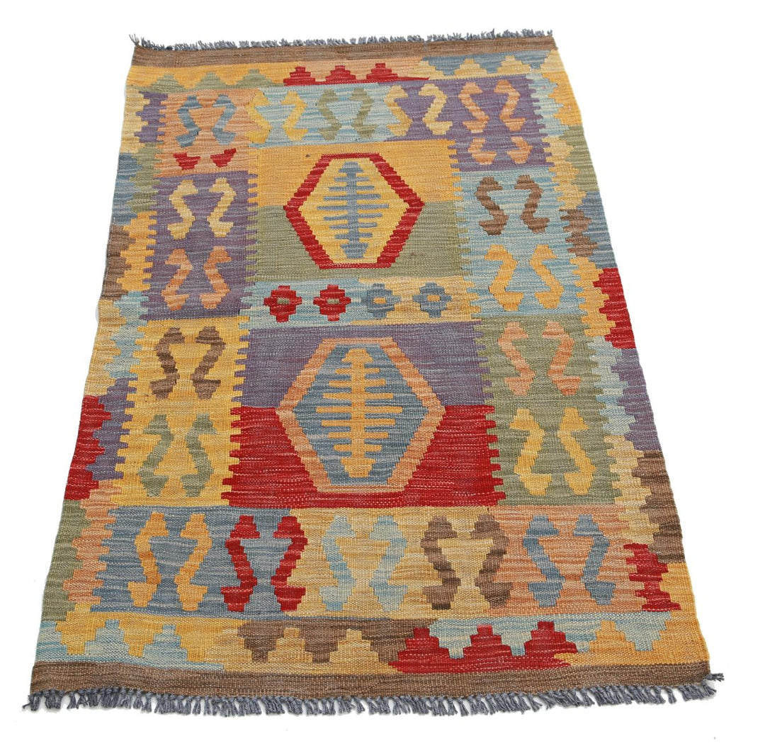 Kilim 2’ 5″ x 4’ 1″ - No. AV13721 - ALRUG Rug Store