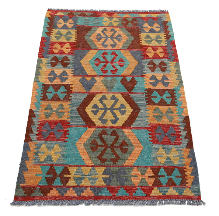 Kilim 2’ 6″ x 4’ 1″ - No. AV56120 - ALRUG Rug Store