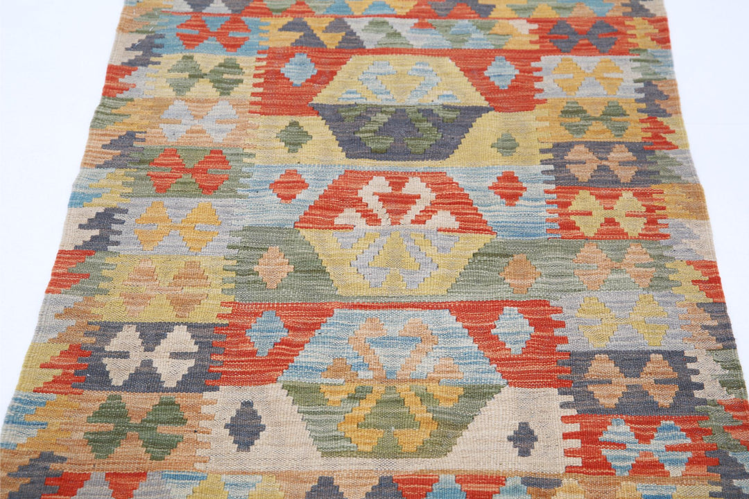 Kilim 2’ 8″ x 4’ 0″ - No. AV88701 - ALRUG Rug Store