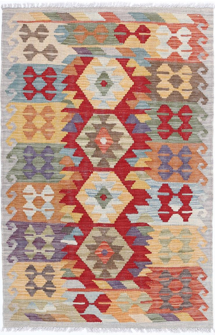 Kilim 2’ 8″ x 4’ 1″ - No. AV55297 - ALRUG Rug Store