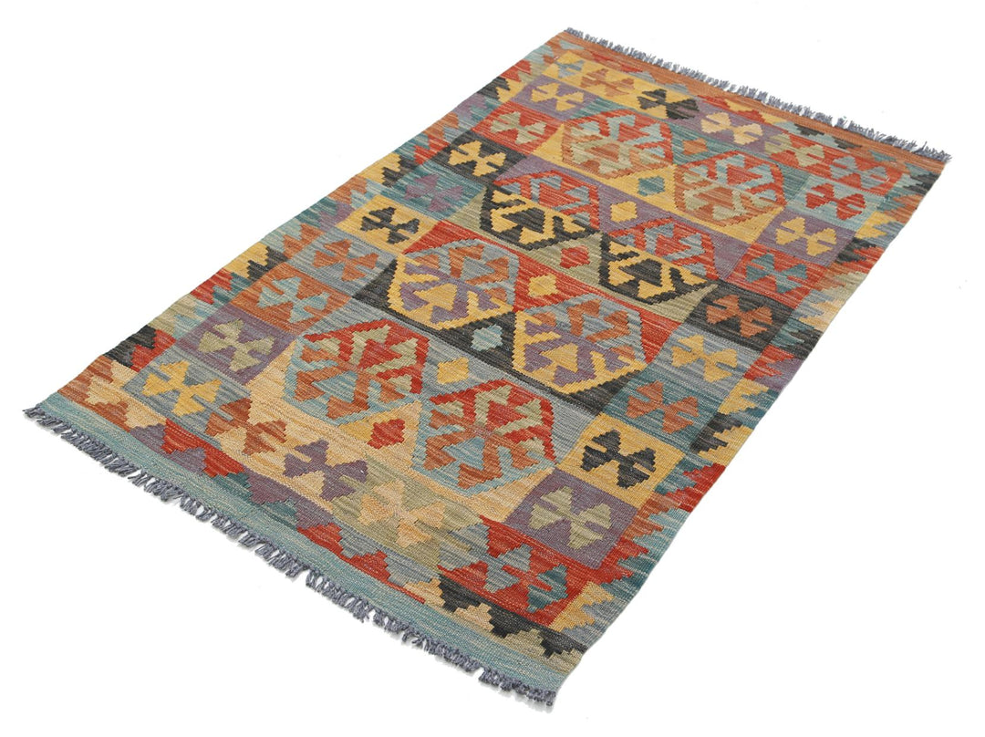 Kilim 2’ 7″ x 4’ 3″ - No. AV13835 - ALRUG Rug Store