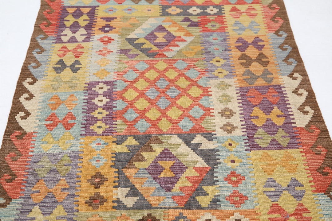 Kilim 3’ 4″ x 5’ 0″ - No. AV46853 - ALRUG Rug Store