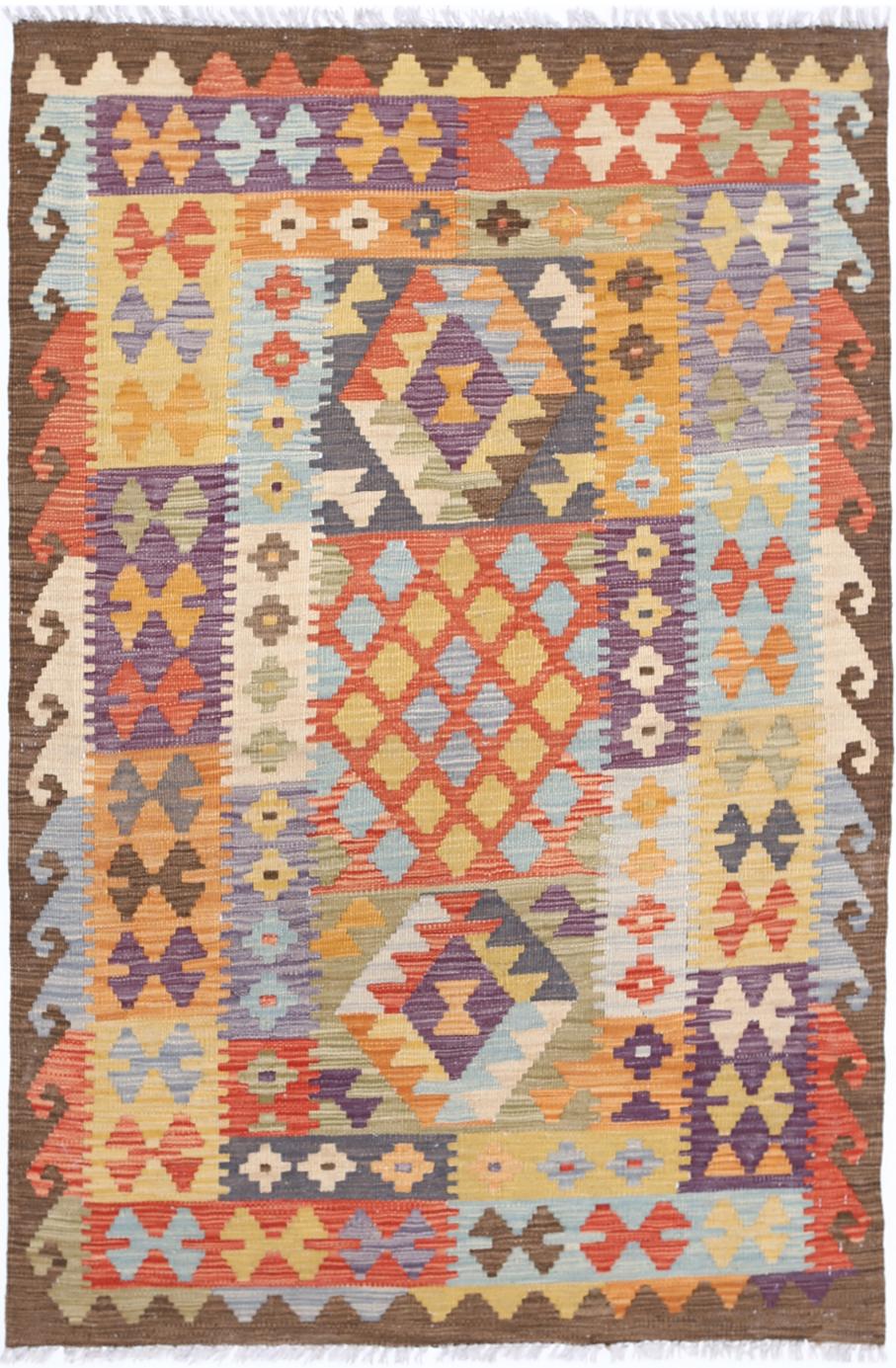 Kilim 3’ 4″ x 5’ 0″ - No. AV46853 - ALRUG Rug Store