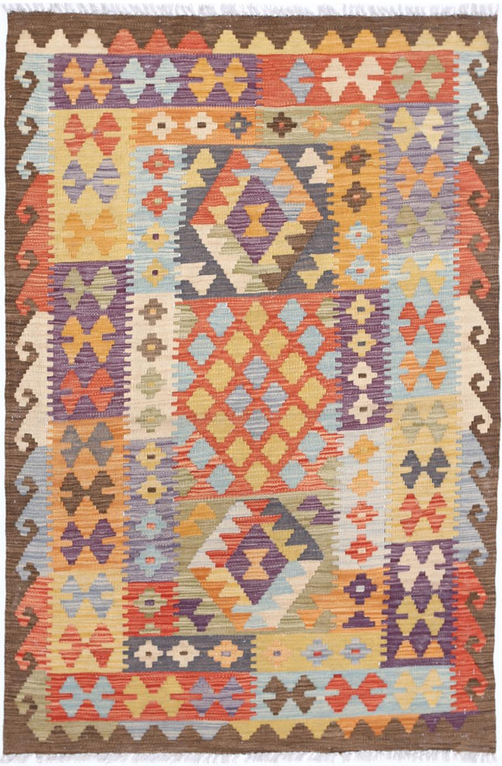 Kilim 3’ 4″ x 5’ 0″ - No. AV46853 - ALRUG Rug Store