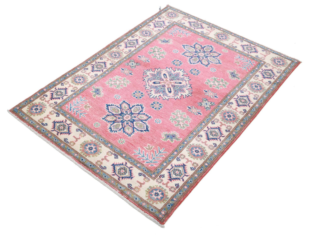 Kazak 3’ 4″ x 4’ 7″ - No. AV74690 - ALRUG Rug Store