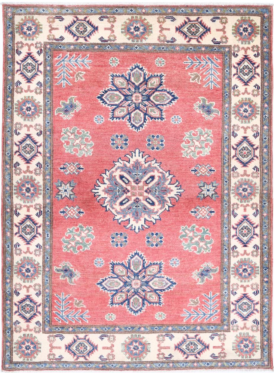 Kazak 3’ 4″ x 4’ 7″ - No. AV74690 - ALRUG Rug Store