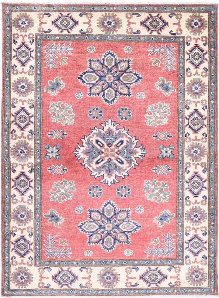 Kazak 3’ 4″ x 4’ 7″ - No. AV74690 - ALRUG Rug Store