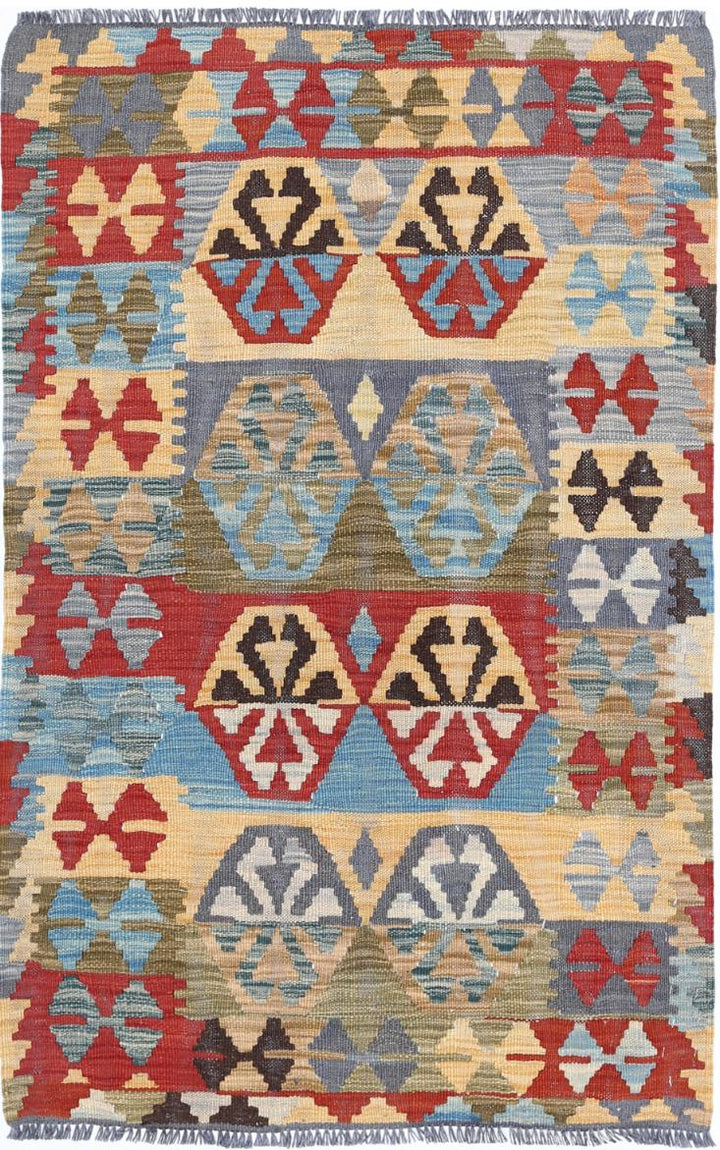Kilim 2’ 9″ x 4’ 1″ - No. AV28002 - ALRUG Rug Store
