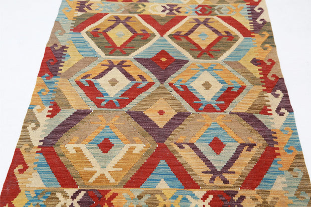 Kilim 3’ 2″ x 5’ 2″ - No. AV81496 - ALRUG Rug Store