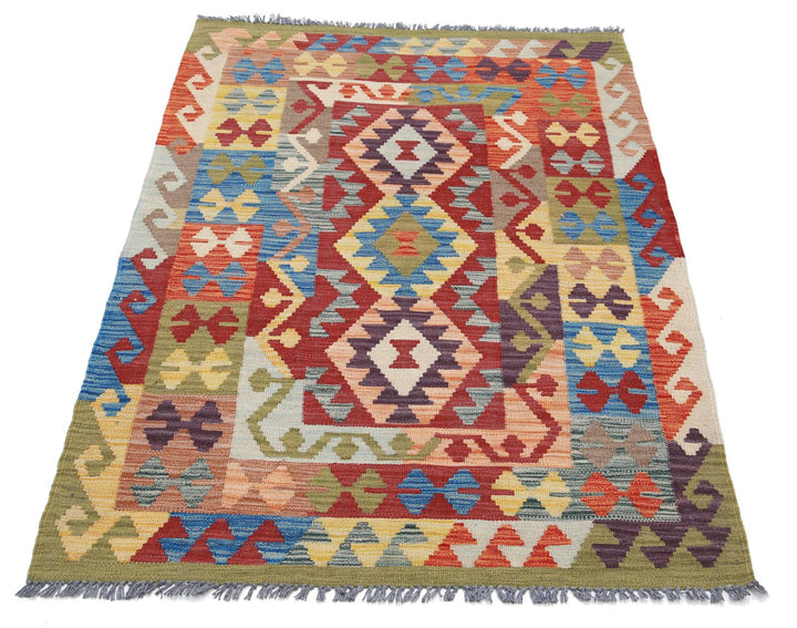 Kilim 3’ 3″ x 5’ 0″ - No. AV19597 - ALRUG Rug Store