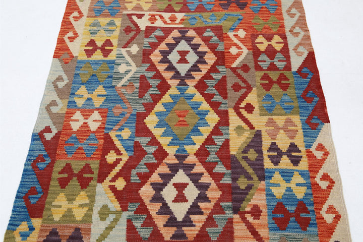 Kilim 3’ 3″ x 5’ 0″ - No. AV19597 - ALRUG Rug Store