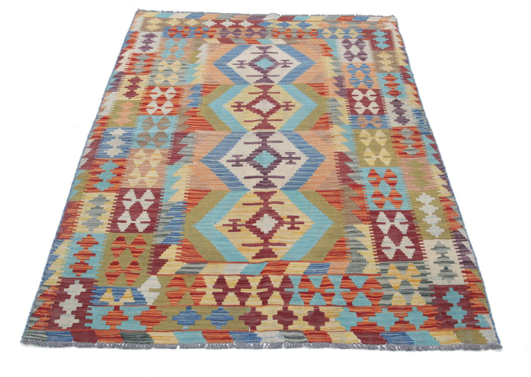 Kilim 4’ 0″ x 5’ 9″ - No. AV48225 - ALRUG Rug Store
