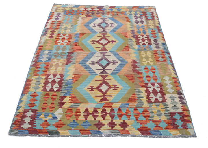 Kilim 4’ 0″ x 5’ 9″ - No. AV48225 - ALRUG Rug Store