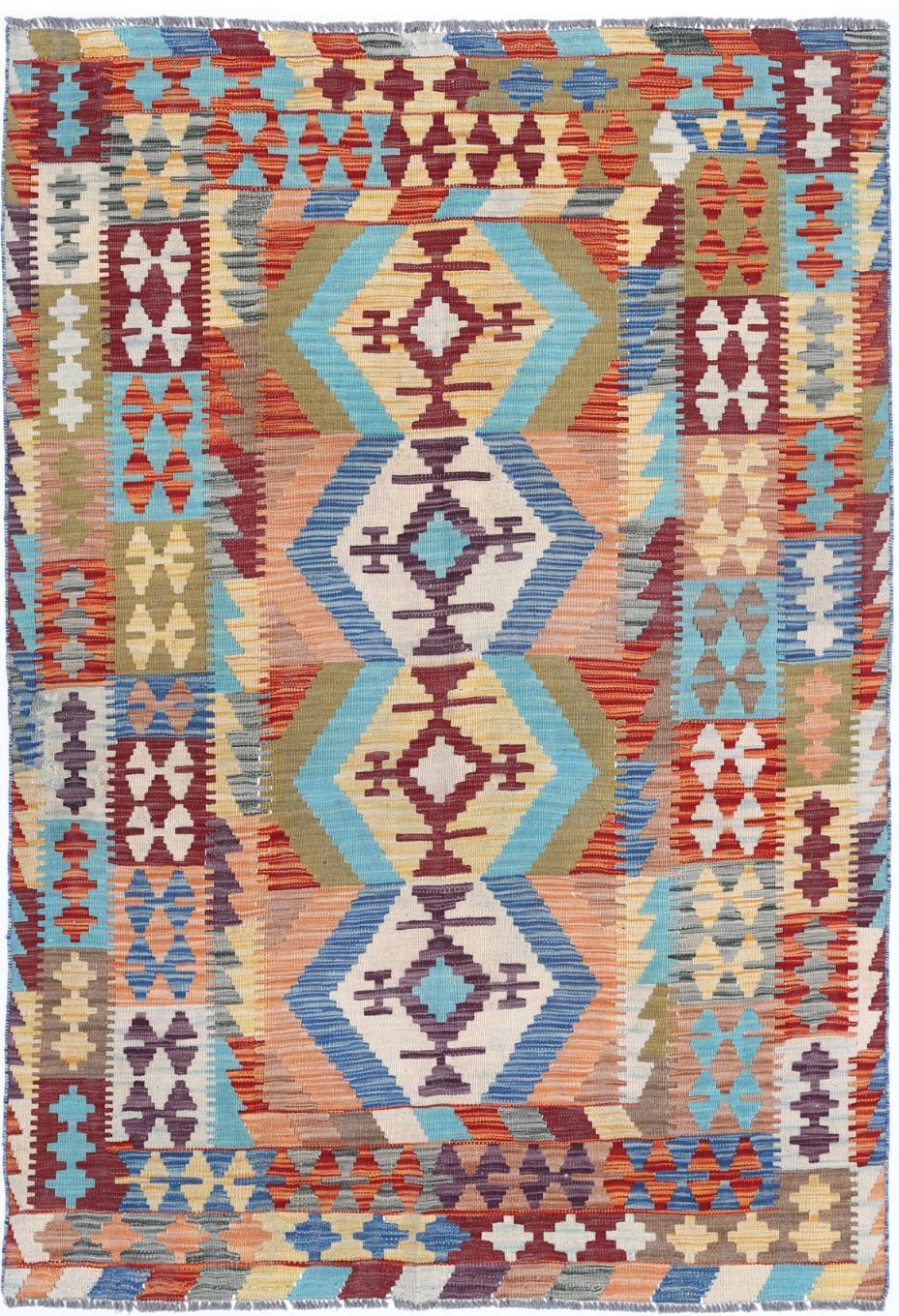 Kilim 4’ 0″ x 5’ 9″ - No. AV48225 - ALRUG Rug Store