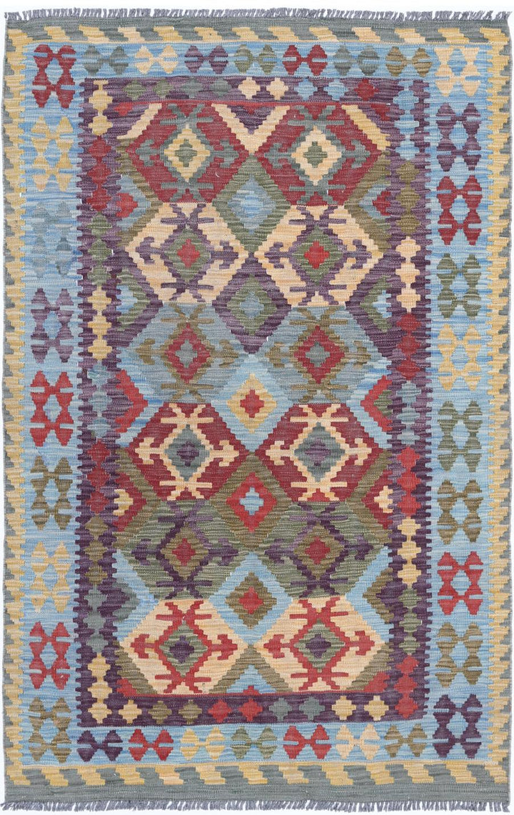 Kilim 4’ 0″ x 6’ 2″ - No. AV11068 - ALRUG Rug Store