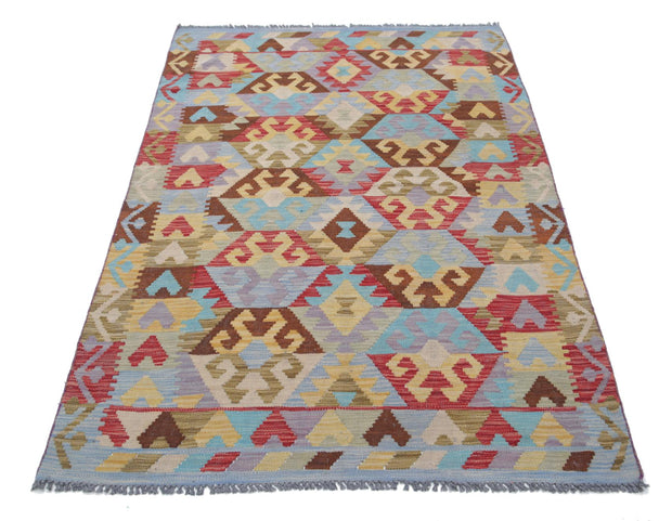 Kilim 3’ 10” x 6’ 0″ - No. AV59488 - ALRUG Rug Store