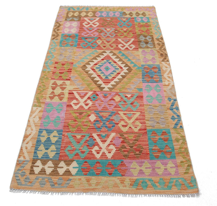 Kilim 3’ 2″ x 6’ 5″ - No. AV87994 - ALRUG Rug Store