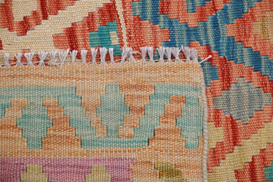 Kilim 3’ 2″ x 6’ 5″ - No. AV87994 - ALRUG Rug Store