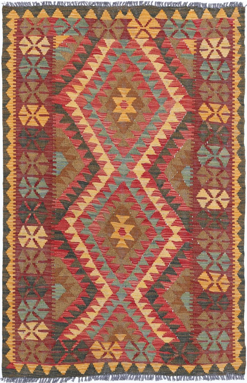 Kilim 3’ 1″ x 4’ 9″ - No. AV14190 - ALRUG Rug Store