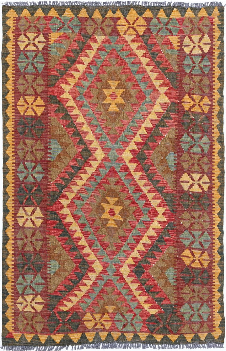 Kilim 3’ 1″ x 4’ 9″ - No. AV14190 - ALRUG Rug Store