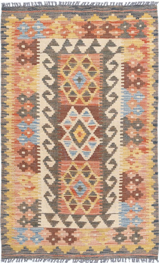 Kilim 2’ 7″ x 4’ 3″ - No. AV90531 - ALRUG Rug Store