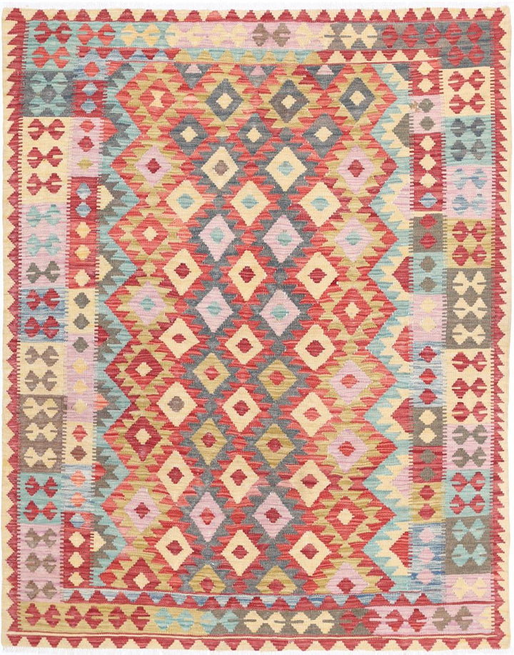 Kilim 4’ 11” x 6’ 1″ - No. AV34742 - ALRUG Rug Store