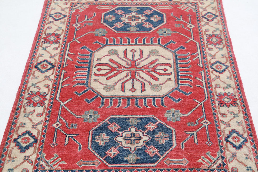 Kazak 3’ 3″ x 4’ 8″ - No. AV48035 - ALRUG Rug Store