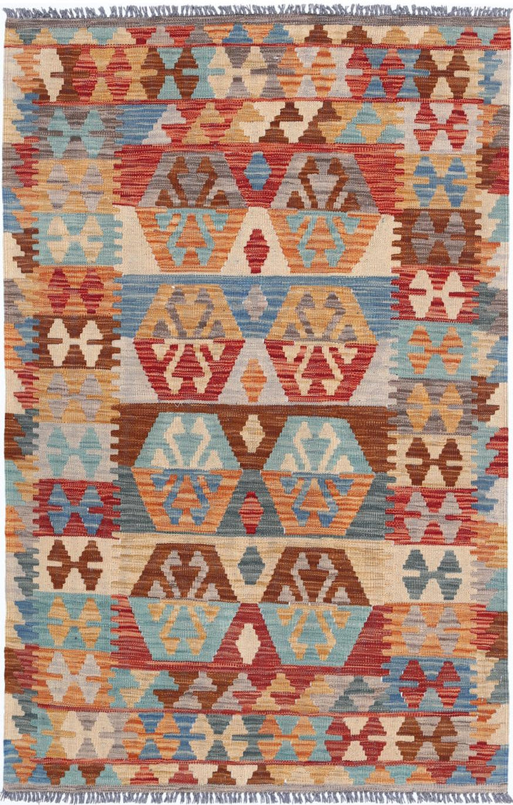 Kilim 3’ 3″ x 5’ 0″ - No. AV22957 - ALRUG Rug Store