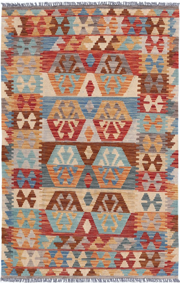 Kilim 3’ 3″ x 5’ 0″ - No. AV22957 - ALRUG Rug Store