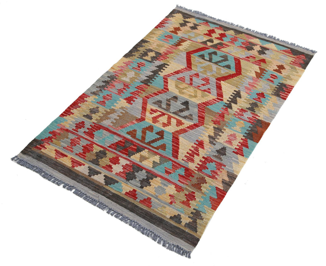 Kilim 2’ 7″ x 4’ 3″ - No. AV88454 - ALRUG Rug Store