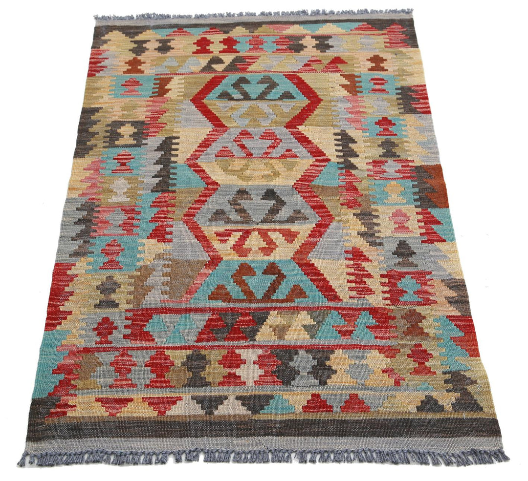 Kilim 2’ 7″ x 4’ 3″ - No. AV88454 - ALRUG Rug Store