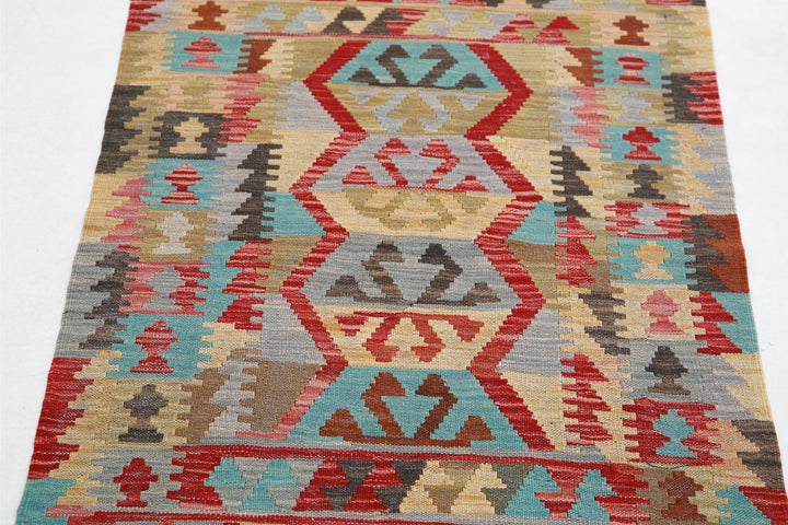 Kilim 2’ 7″ x 4’ 3″ - No. AV88454 - ALRUG Rug Store