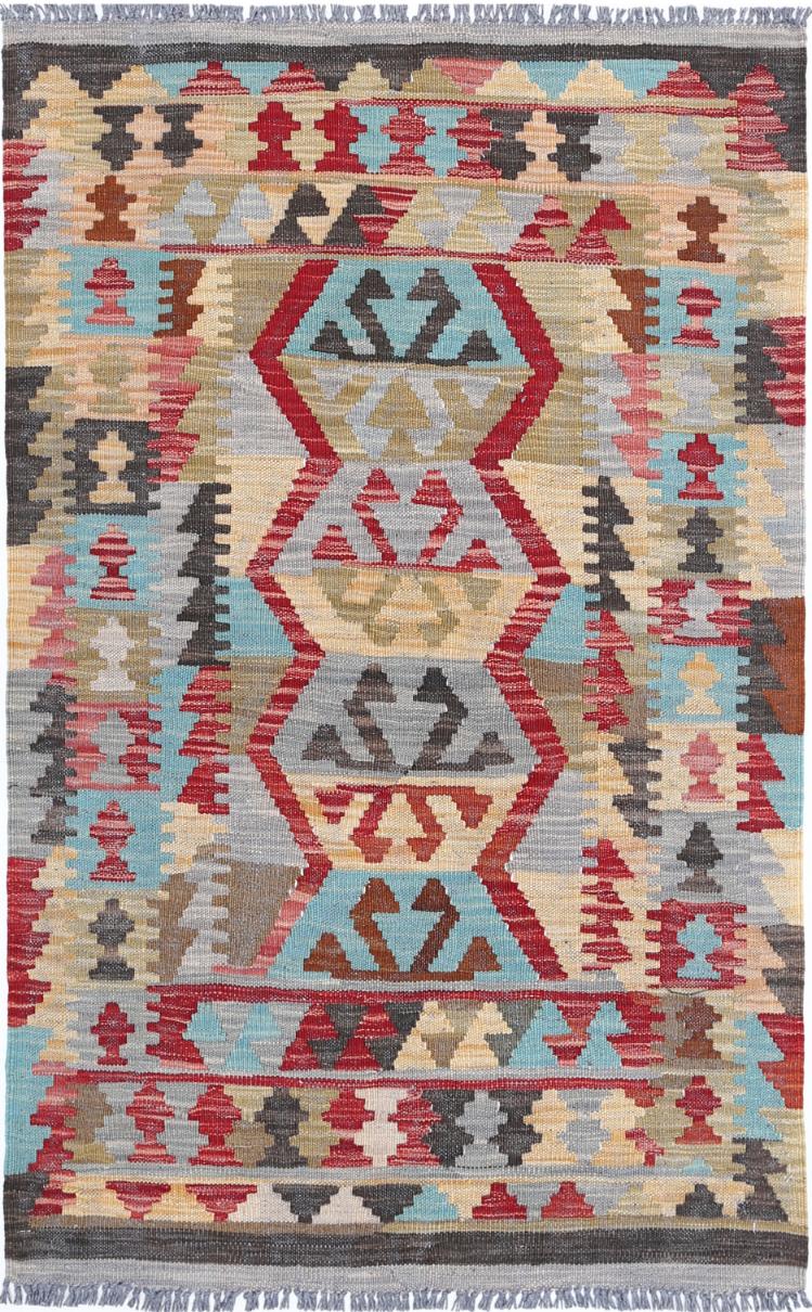 Kilim 2’ 7″ x 4’ 3″ - No. AV88454 - ALRUG Rug Store