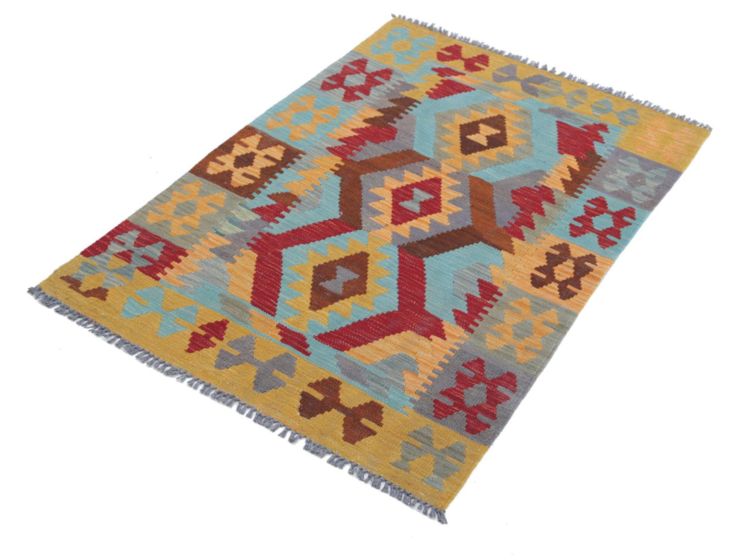Kilim 2’ 8″ x 4’ 0″ - No. AV10086 - ALRUG Rug Store