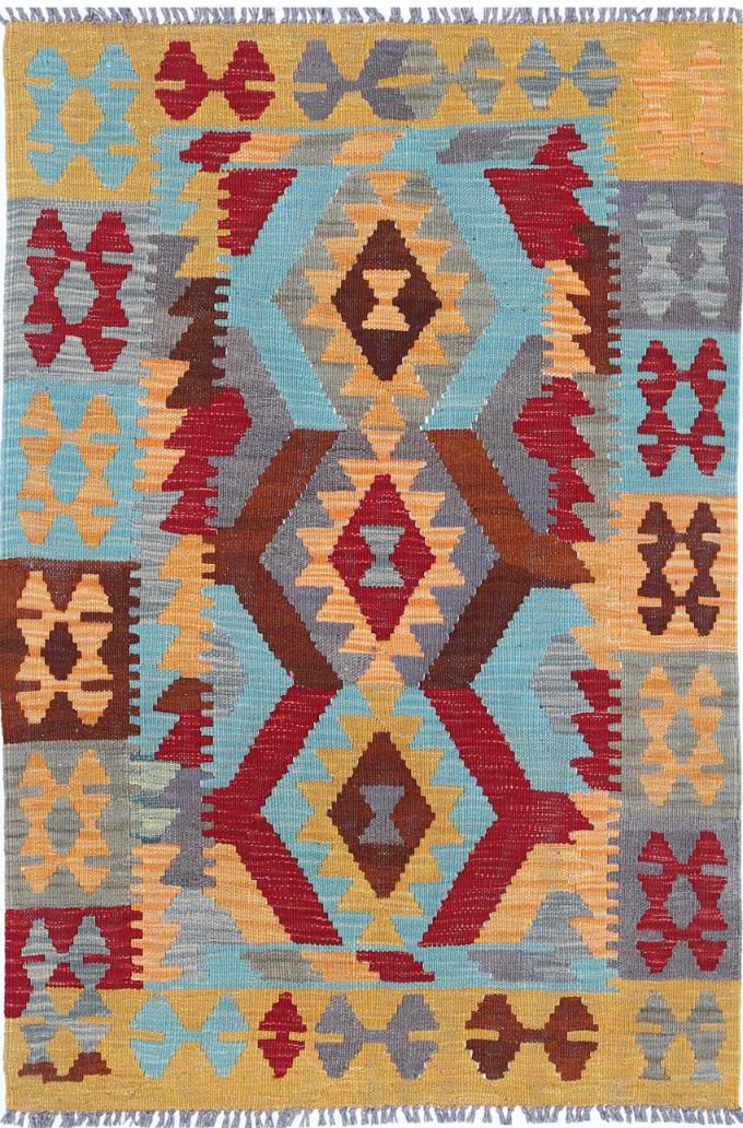 Kilim 2’ 8″ x 4’ 0″ - No. AV10086 - ALRUG Rug Store