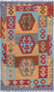 Kilim 2’ 5″ x 4’ 1″ - No. AV28377 - ALRUG Rug Store