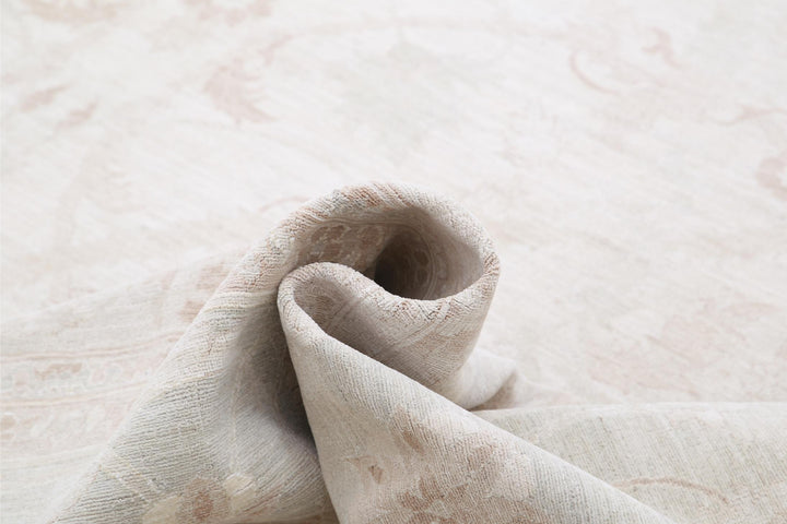 Ivory Afghan Ariana Rug 12'0" x 16'0" Hand-Knotted field