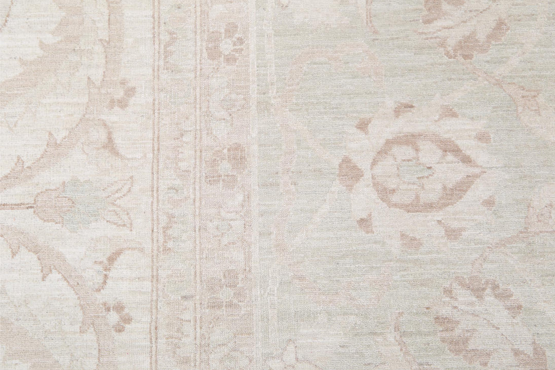 Ivory Afghan Ariana Rug 12'0" x 16'0" Hand-Knotted texture