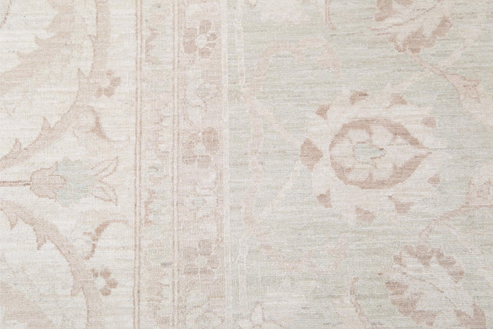 Ivory Afghan Ariana Rug 12'0" x 16'0" Hand-Knotted texture