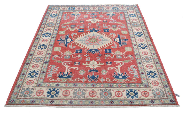Kazak 5’ 0″ x 6’ 4″ - No. AV42869 - ALRUG Rug Store
