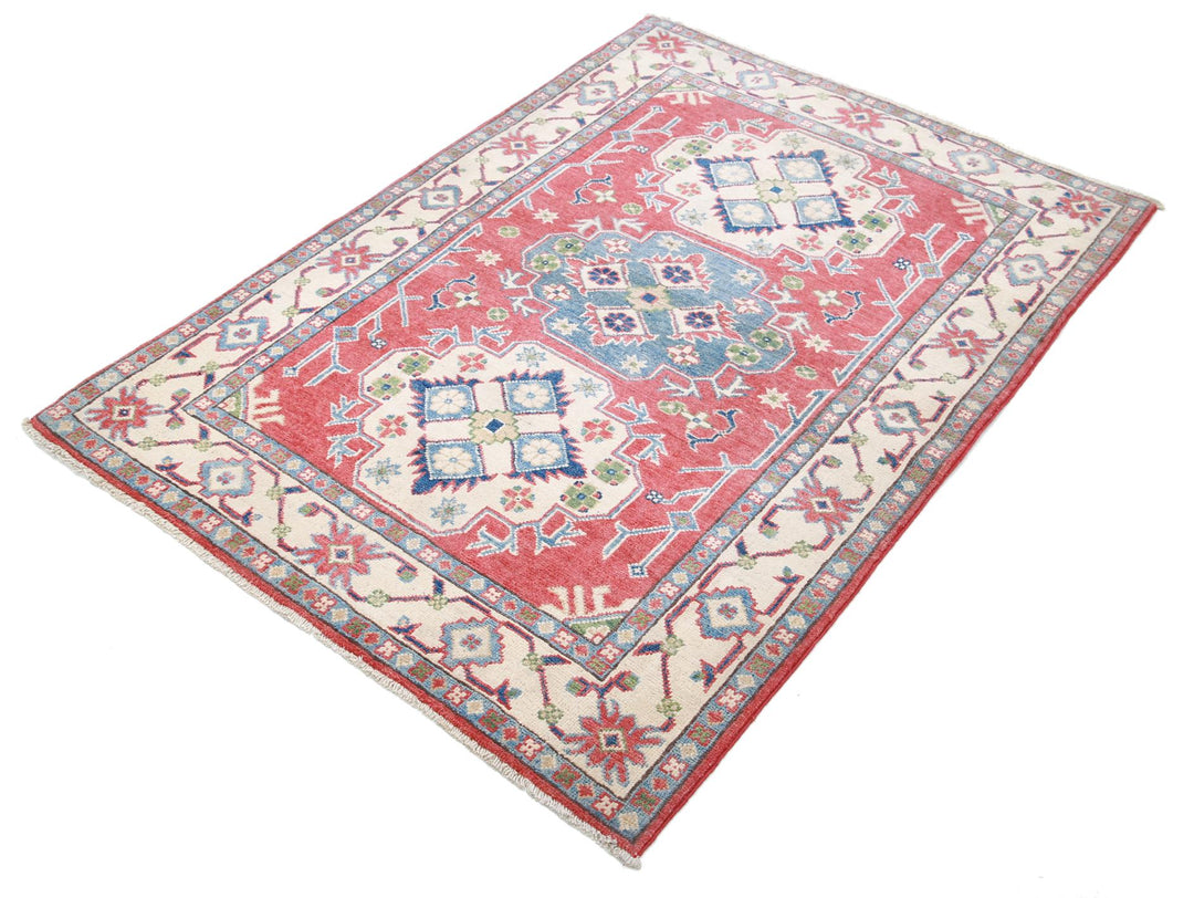 Kazak 3’ 6″ x 4’ 11” - No. AV61245 - ALRUG Rug Store
