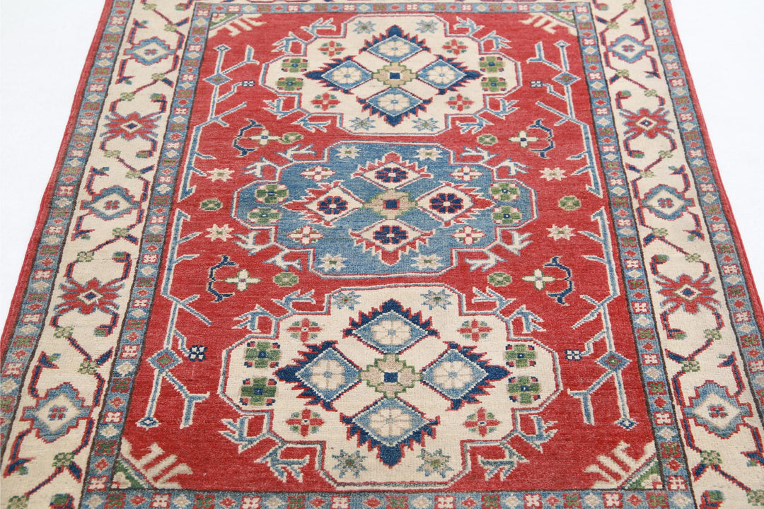 Kazak 3’ 6″ x 4’ 11” - No. AV61245 - ALRUG Rug Store