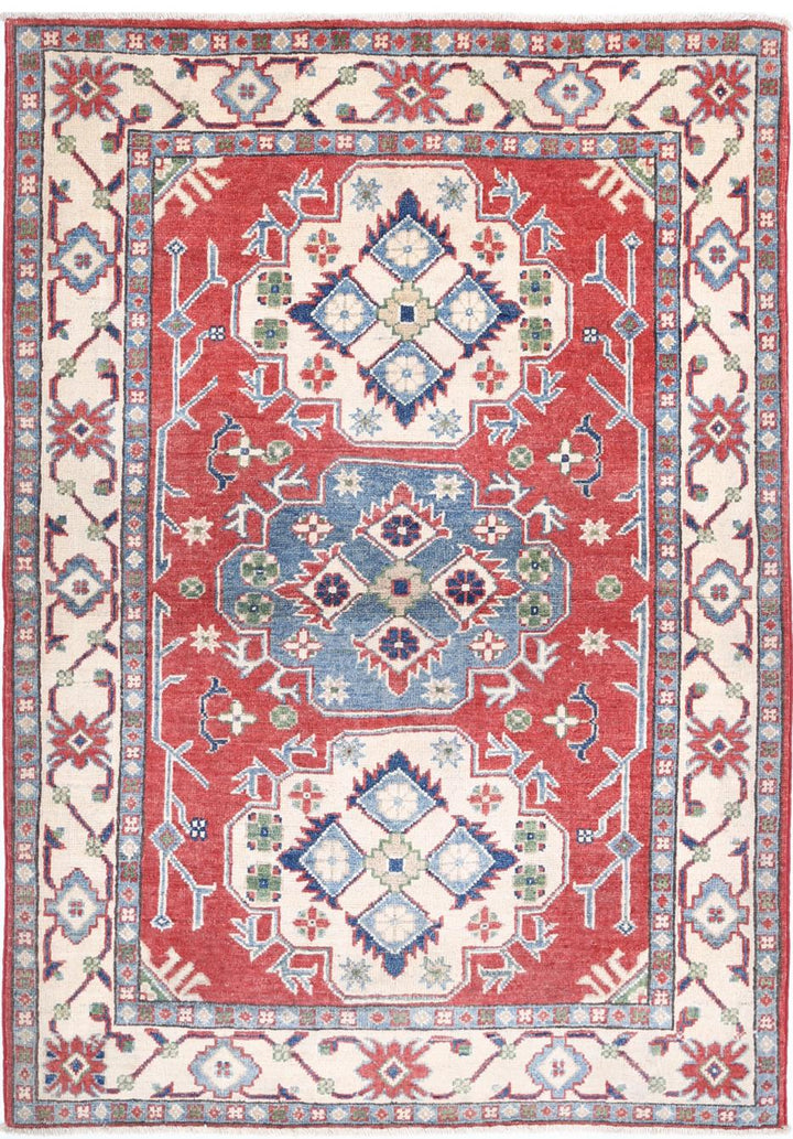 Kazak 3’ 6″ x 4’ 11” - No. AV61245 - ALRUG Rug Store