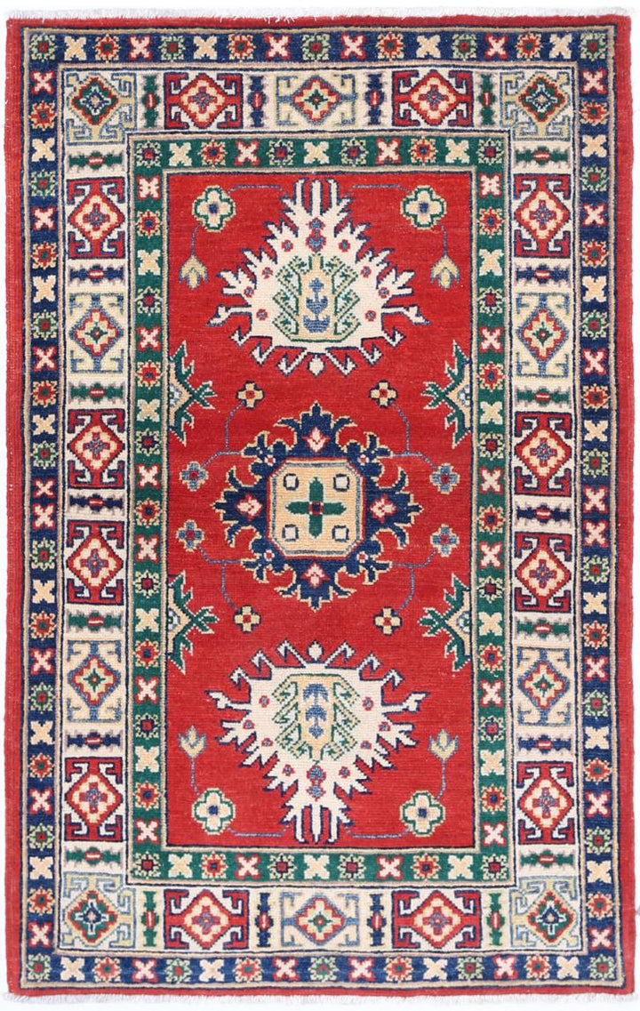 Kazak 2’ 8″ x 4’ 2″ - No. AV56055 - ALRUG Rug Store