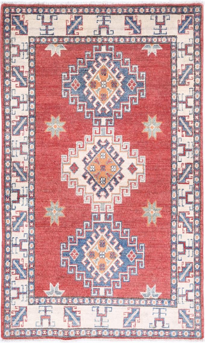 Kazak 2’ 6″ x 4’ 5″ - No. AV14166 - ALRUG Rug Store
