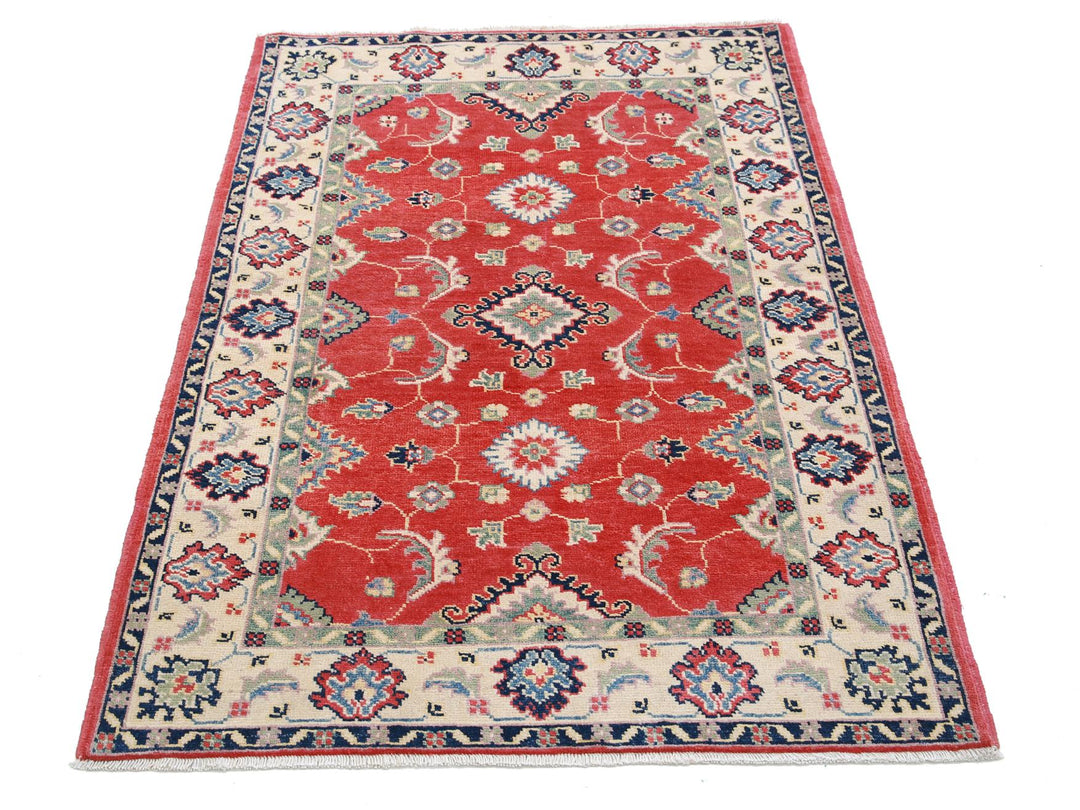 Kazak 3’ 2″ x 4’ 7″ - No. AV41593 - ALRUG Rug Store