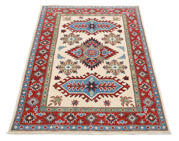 Kazak 3’ 4″ x 4’ 10” - No. AV32629 - ALRUG Rug Store