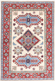 Kazak 3’ 4″ x 4’ 10” - No. AV32629 - ALRUG Rug Store